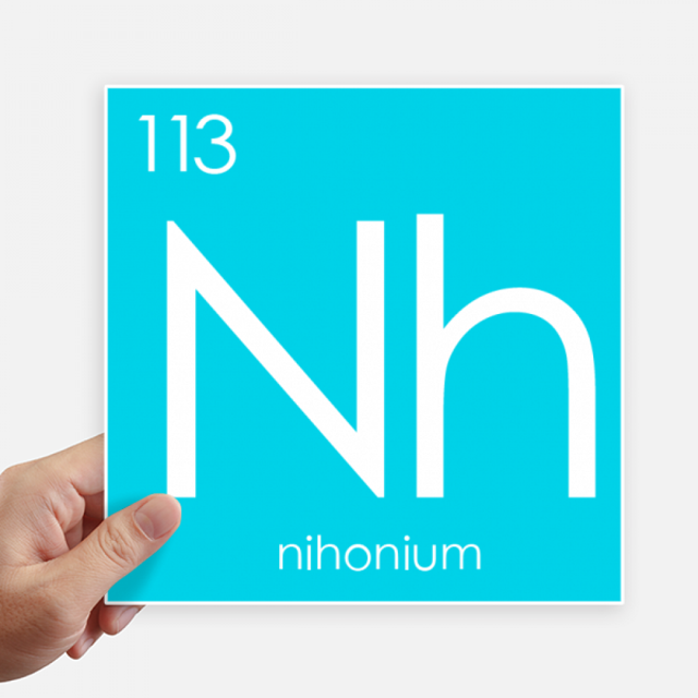 Chestry Elements Period Table Poor Metals Nihonium Nh Sticker Tags Wall Picture Laptop Decal Self adhesive