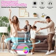 thumbnail image 4 of Mixfeer Karaoke Machine for Kids Adults with 2 Wireless Karaoke Microphones, Mini Portable Bluetooth Karaoke Speaker, Birthday Gifts for Boys Girls, Pink, 4 of 9