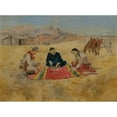 thumbnail image 2 of Charles Marion Russell 18x14 Gold Ornate Wood Frame and Double Matted Museum Art Print Titled - The Poker&nbsp;Game (1894), 2 of 4