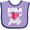 Lavender and Purple, variant on Inktastic Born on the 4th of July Boys or Girls Baby Bib
