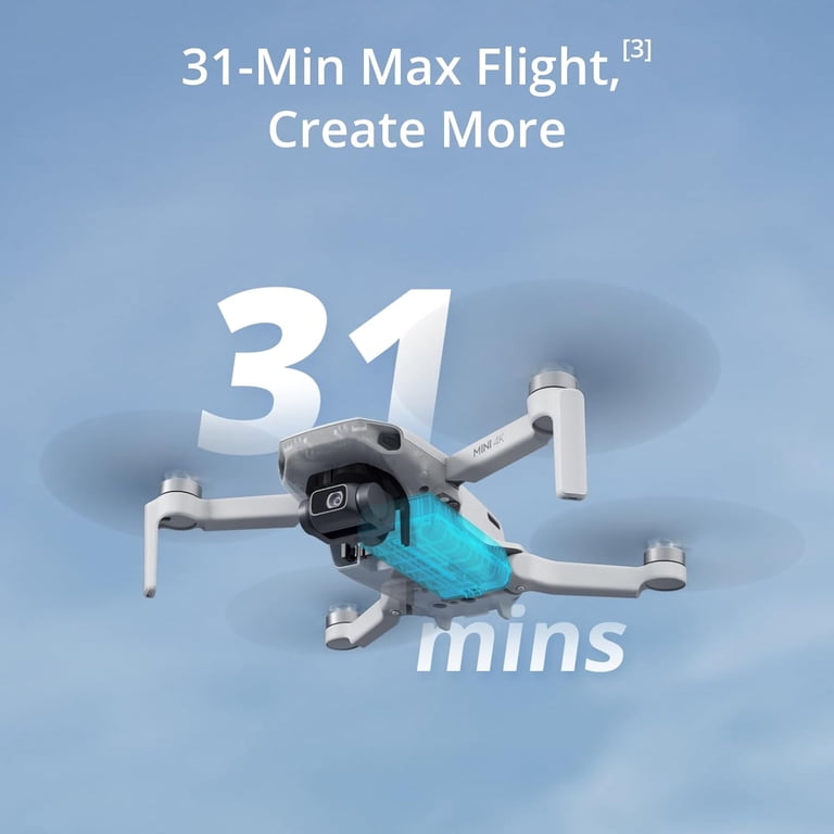DJI Mini 4K Drone Fly More Combo, Under 249g, 3-Axis Gimbal, 10km