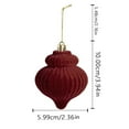 thumbnail image 6 of Anhility 12Pcs 2.36" Flocked Christmas Ball Ornaments Vintage Christmas Plastic Ball Ornaments Flocked Xmas Tree Hanging Decoration for Xmas Party Decor (Red), 6 of 6