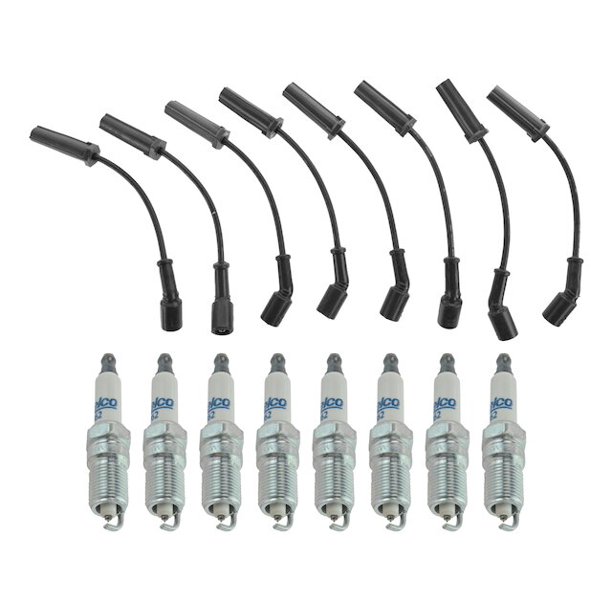 Spark Plug Wire Set with Spark Plugs 9 Piece Compatible with 1999