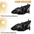 thumbnail image 3 of For 2013-2015 Nissan Altima Sedan Black Headlights Assembly Lamps w/Bulbs Pair, 3 of 8