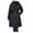 Black, variant on MuZeFu Winter Coat Ladies Thicken Warm Down Cotton Jackets Women's Fall And Winter Long Sleeved Warm Cotton Jacket Bread