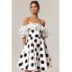 thumbnail image 1 of Minivestido Dolcie con volantes y punto ondulado de Dress Bellabarnetten, 1 of 6