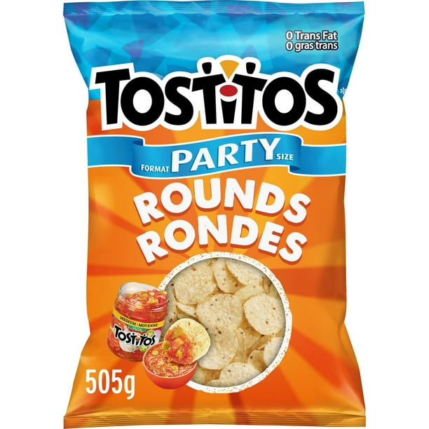 Chips tortilla petites bouchées rondes de Tostitos 505g
