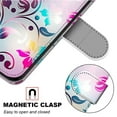 thumbnail image 5 of Wallet Case for Samsung Galaxy S23 (2023), Allytech Premium PU Leather Folio Flip Anti-Lost Wristlet Card Slots Magnetic Buckle Shockproof Stand Case for Galaxy S23 5G, Colorful Floral, 5 of 7