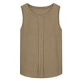 thumbnail image 5 of Linen Tank Tops for Women Summer Casual Sleeveless Cotton Shirts Comfy Loose Fit Lightweight Gauze Cami Blouses, 5 of 5