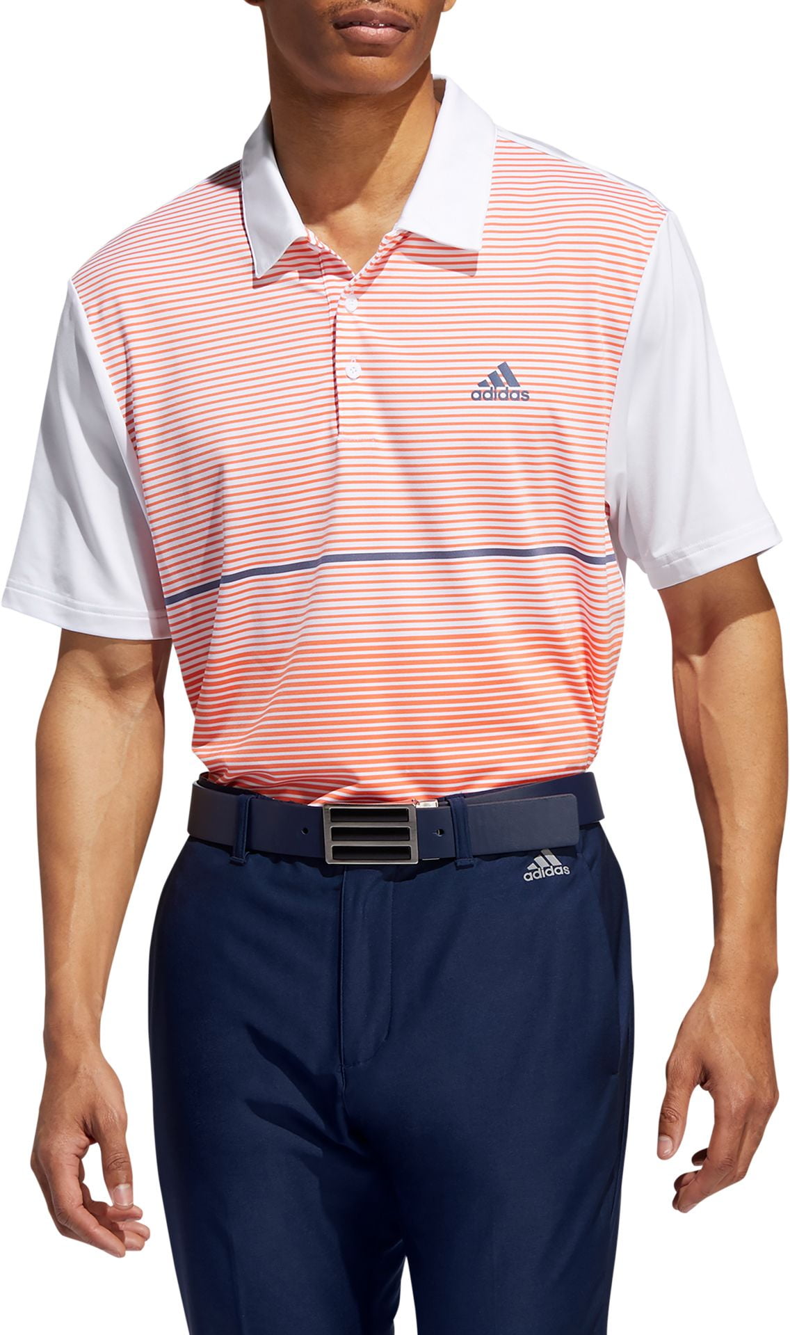 adidas men's ultimate365 colorblock golf polo