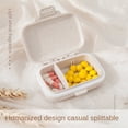 thumbnail image 3 of Contenedor organizador de 3 rejillas para tabletas, pastillero de viaje con anillo de sellado, caja pequeña para tabletas, contenedor de paja de trigo para medicamentos, 3 of 4