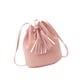 thumbnail image 2 of Bucket Bag Bolso de hombro de piel sintética para mujer, color sólido, con borlas, cordón, bandolera, rosa Scienceny  AP000970-04, 2 of 7