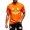 Orange, variant on Mens Halloween Jack O'Lantern Pumpkin Face Print Crew Neck Short Sleeve T-Shirt, Soft Casual Holiday Graphic Tee for Halloween Party Daily Outdoor Wear(Red,S)