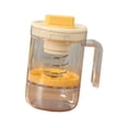 thumbnail image 1 of Colador de yogur griego con tapa, multifuncional, capacidad de 450 g, accesorios de cocina amarillo, 1 of 9