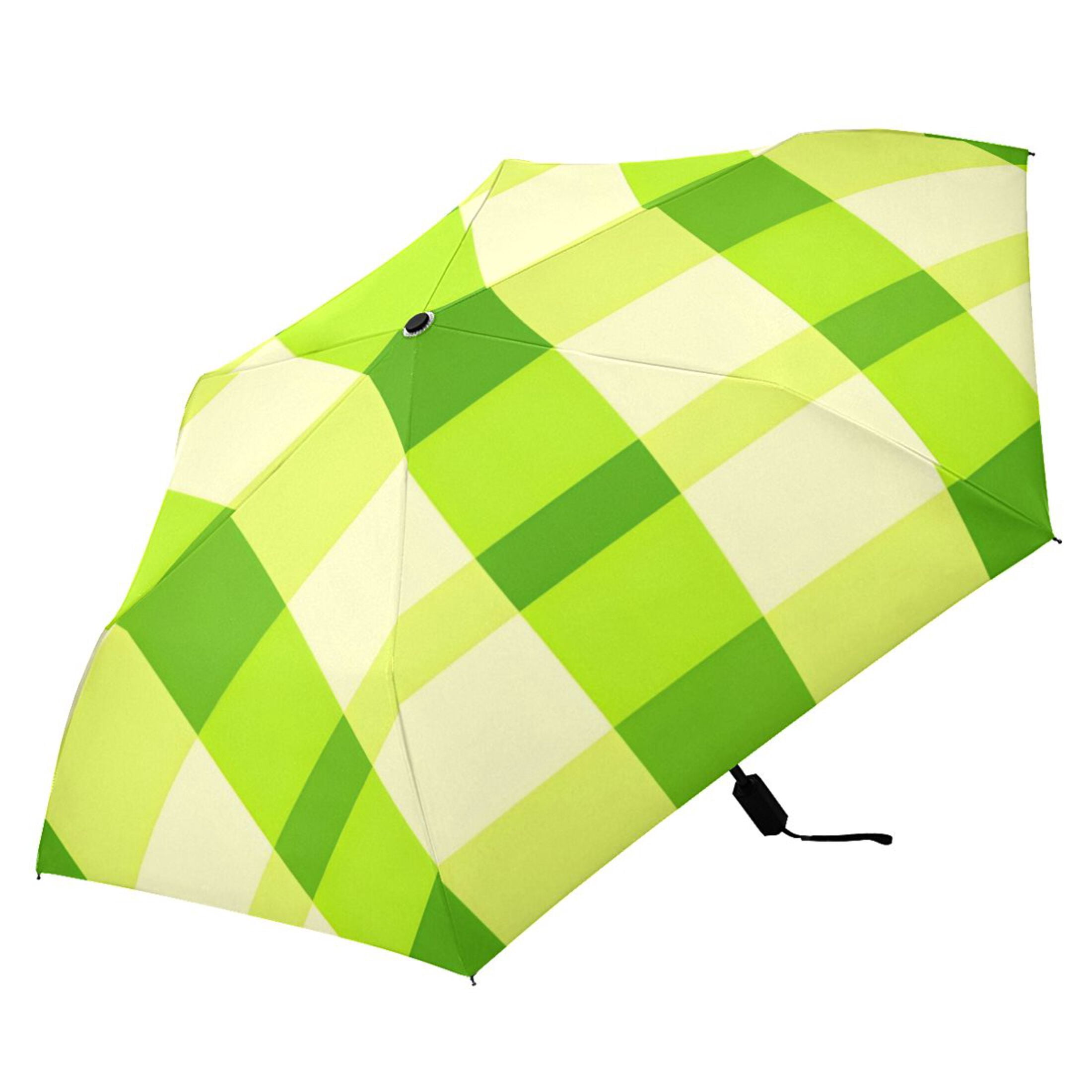 ALAZA Checkered Grid-t1 UPF 50+ Compact Folding Umbrella for Rain Travel Umbrella Packable
