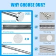 thumbnail image 2 of TITGIPE No Drill Telescopic Shower Curtain Rod | 26-76" Adjustable Spring Tension Rod with Anti-Skid Design | Rust-Resistant Stainless Steel for Bathroom, 2 of 8