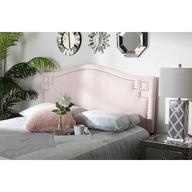 Baxton Studio Aubrey Modern And, Light Pink Bed Frame