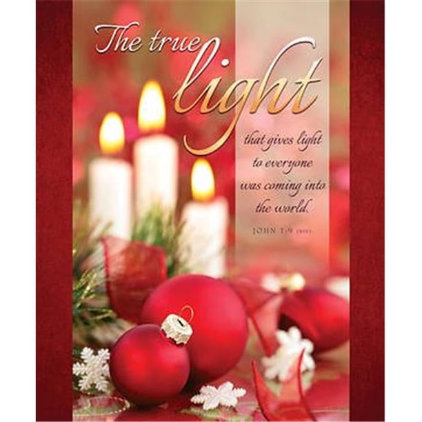 Warner Press 153898 The True Light Christmas Legal Size Bulletin, 0.5 x