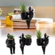 thumbnail image 1 of Maceta cerámica para suculentas - Jarrón de escritorio para plantas, decoración del salón, cerámica vegetal verde, decoración de oficina en casa, 1 of 4
