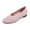 Pink -AD04, variant on Domzle Women’s Ballet Flat Shoes Knit Dress Shoes Round Toe Slip On Ballerina Flats for Woman Low Wedge Comfort Soft Khaki