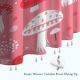 thumbnail image 6 of Red Mushroom Pattern Pink Pattern Shower Curtain 36"x72" ,Bathroom Decorative Shower Curtains Set with 12 Hooks,Modern Waterproof Washable Shower Curtain, 6 of 6