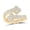 Yellow, variant on 10K White Gold Round Diamond Quatrefoil Cuff Band Nicoles Dream Collection Ring 1cttw