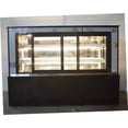thumbnail image 3 of INTSUPERMAI Commercial 47" Countertop Glass Refrigerated Cake Showcase Bekery Display Cabinet Pie Refrigerator Tabletop Right Angle Front Door 220V Yellow Light, 3 of 3