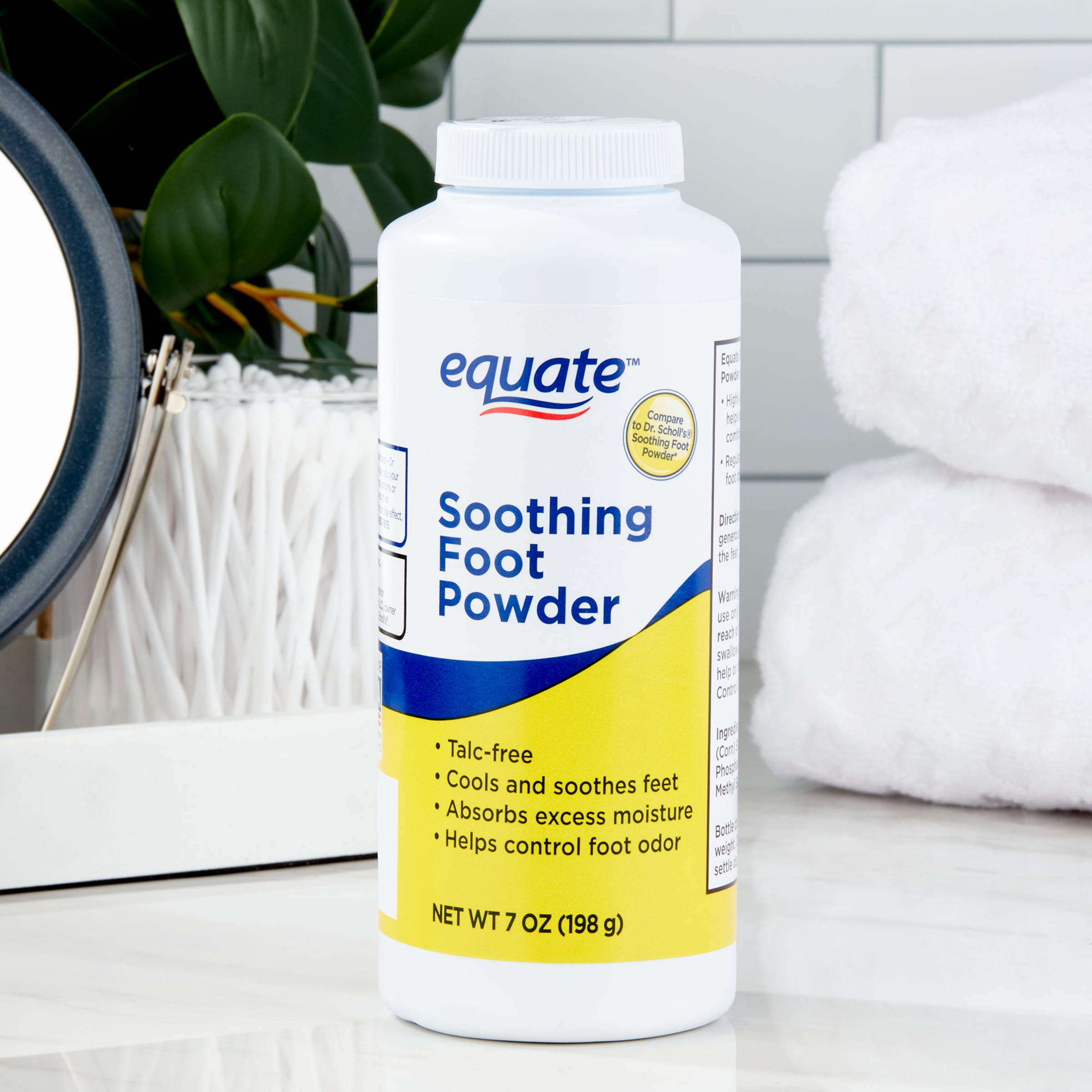 Equate Soothing Foot Powder, 7 oz, Compare to Dr. Scholl's® Soothing Foot Powder