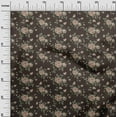 thumbnail image 3 of oneOone Silk Tabby Dark Chocolate Fabric Floral Sewing Fabric By The Yard Printed Diy Clothing Sewing Supplies 42 Inch Wide, 3 of 5