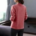 thumbnail image 2 of RXMEKW Fleece Tops for Women, Soft Solid Color Long-Sleeve Fleece Base Layer, 2 of 6