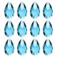 thumbnail image 1 of Uxcell K9 Cristales Colgantes en Forma de Gota, Paquete de 12, Prismas de 28 mm para Lámparas de DIY, Decoración de Artes y Manualidades, Verde Hierba, 1 of 7