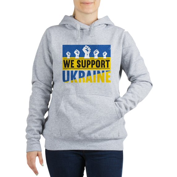 CafePress - We Support Ukraine Sweatshirt - Women's Hooded Sweatshirt