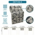 thumbnail image 7 of Hokiten Table Runners 72 Inches Long Dress Scarves, Gray Flowers Farmhouse Kitchen/Dining Table Runner, Coffee Tablerunners, Vintage Country Pastoral Botanical Floral 13x72 Inch, 7 of 7