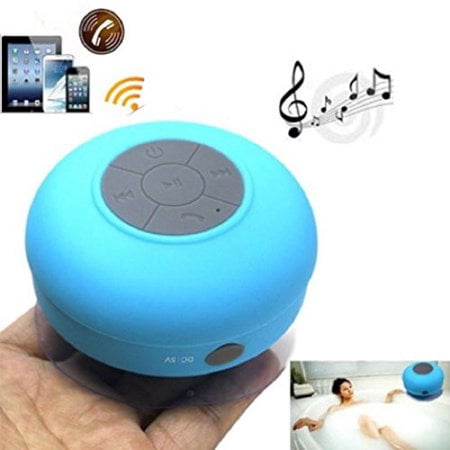 Portable Waterproof Wireless 3.0 Speaker Shower Car Handsfree Receive Call Music Suction Phone Mic 8hours music time (Best Speakers For Music)