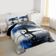 thumbnail image 3 of Manfei Happy Valentine's Day Bedding Comforter Set 2pcs for Female Men,Romantic Couple Lover Twin Comforter Sets Microfiber,Love Heart Print Breathable Bedding Set,Microfiber Bedroom Decor, 3 of 8