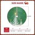 thumbnail image 3 of Daiia Christmas Green Drawing Merry Christmas Tree Skirt , Xmas Large Lace-up Tree Skirt, Santa Snowflakes Rustic Home Decorations New Year Party Farmhouse Decor-30", 3 of 7