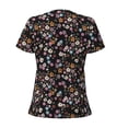 thumbnail image 4 of Naloa Daisies Flowers Print T-Shirts Short Sleeve V Neck Tees for Women Fashion Tops Trendy Lightweight Soft Casual Summer Outfits Clothes, 4 of 5