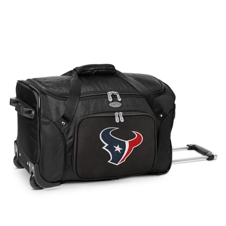 MOJO Black Houston Texans 22 2-Wheeled Duffel Bag