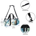 thumbnail image 5 of Hippocampus Yoga Bag Carry on Gym Luggage Sports Bag, Size 17.7 Inches with Interior Zipper Pocket - Large Capacity for Various Scenarios, 5 of 6