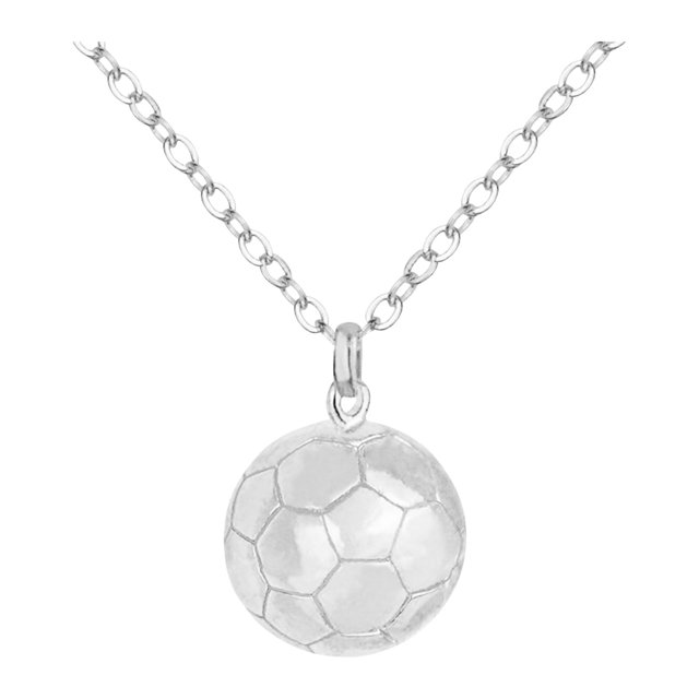 Fiudx Collar de Aleación y Colgante En Mujer, Cadena Ajustable, Corte Diamante En Temática de Fútbol, Regallo para Ocasiones Especiales, Accesorios para Mujer, Diseño Elegante.