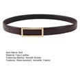 thumbnail image 7 of Harmtty Women Fashion Faux Leather Belt Rectangle Buckle Waistband Solid Color Waist Belt for Pants Jeans Versatile Accessory for Dresses Shirts Tops, 7 of 7