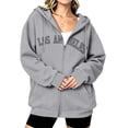 thumbnail image 5 of Hurxie Womens Cotton Hoodies Long Sleeve Sweatshirts Cute Lightweight Fall Winter Casual hooded Pullover Tops with Pocket, 5 of 6