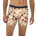 thumbnail image 2 of Men'S Boxer Briefs, Love Cupcake Strawberry Print Soft And Breathable Mens Underwear Boxer Briefs With Widen Waist, 2 of 2