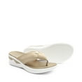 thumbnail image 3 of DREAM PAIRS Women Platform Flip Flops Soft Summer Casual Lightweight Comfortable Flat Slippers Walking Shopping Gathering Vacation Shoes, 3 of 5