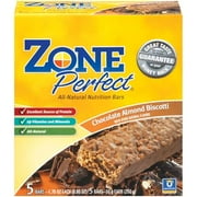 Zone Perfect: Chocolate Almond Biscotti 1.76 Oz Nutrition Bar, 5 ct