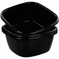 thumbnail image 6 of 3-Pack 16 Quart Black Plastic Dishpans for Home Use, 6 of 6