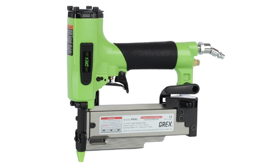 Grex GH650LXE 2-Inch 23 Gauge Headless Pinner with Edge Guide & Free Pins 