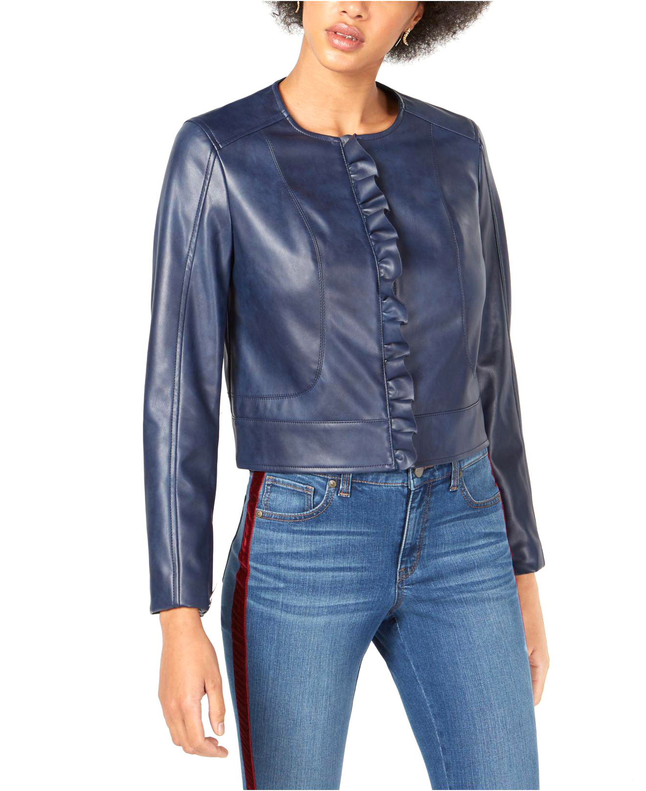 maison jules leather jacket