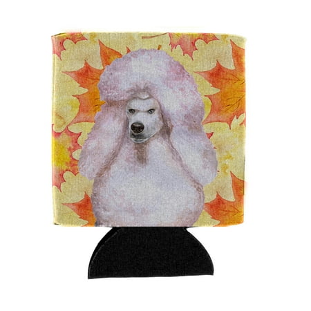 

Carolines Treasures BB9978CC White Standard Poodle Fall Can or Bottle Hugger Can Hugger multicolor