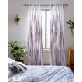 thumbnail image 3 of Purple Vintage Sheer Curtains 63 Inch Length 2 Panels Set for Living Room/Bedroom, Striped Painting Retro Abstract Art Kitchen Curtains Grommet Semi-Sheer Curtains Drapes Window Treatments 42"x63"x2, 3 of 7